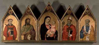 Madonna col Bambino e santi da Master of Terenzano