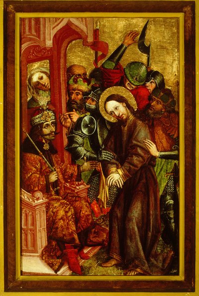 Cristo davanti a Pilato, ca 1463-1464 da Master of Velenje Panels