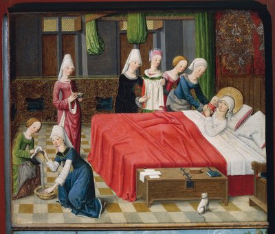Nascita della Vergine da Master of the Aachen Altar