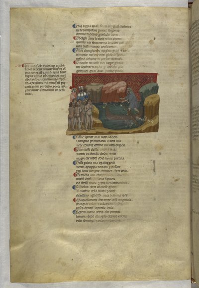 Divina Commedia: Inferno, Purgatorio, Paradiso, con un breve commento in latino; il Capitolo da Master of the Antiphonar of Padua