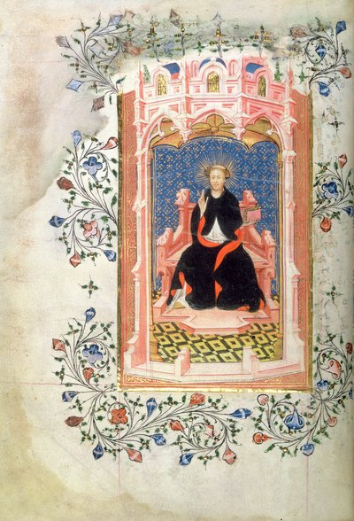 San Giovanni di Bridlington con il Libro delle Ore di Giovanni di Beaufort da Master of the Beaufort Saints