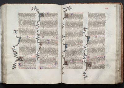 Il Messale di Gotha: Fol. 100r, Testo da Master of the Boqueteaux