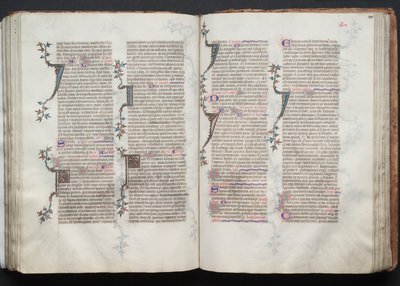 Il Messale di Gotha: Fol. 101r, Testo, c. 1375 da Master of the Boqueteaux