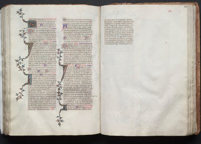 Il Messale di Gotha: Fol. 102r, Testo, c. 1375 da Master of the Boqueteaux