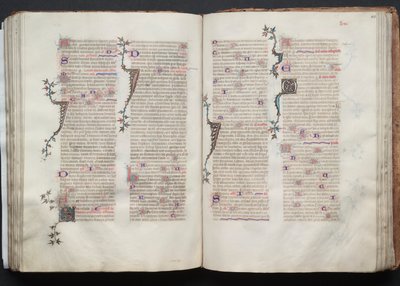 Il Messale di Gotha: Fol. 106r, Testo, c. 1375 da Master of the Boqueteaux