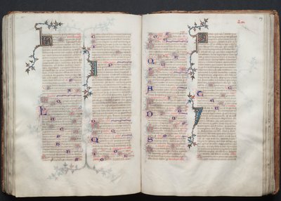 Il Messale di Gotha: Fol. 109r, Testo, ca. 1375 da Master of the Boqueteaux