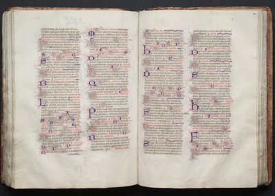 Il Messale di Gotha: Fol. 111v, Testo, ca. 1375 da Master of the Boqueteaux