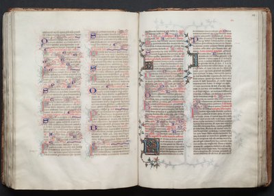 Il Messale di Gotha: Fol. 113r, Testo, c. 1375 da Master of the Boqueteaux