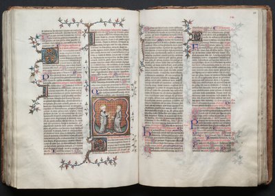 Il Messale di Gotha: Fol. 115r, Testo, c. 1375 da Master of the Boqueteaux