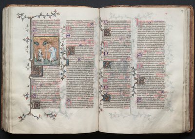 Il Messale di Gotha: Fol. 116v, Santa Maria Maddalena in ginocchio, c. 1375 da Master of the Boqueteaux