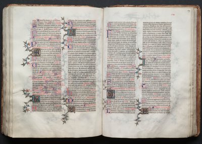 Il Messale di Gotha: Fol. 119r, Testo, c. 1375 da Master of the Boqueteaux