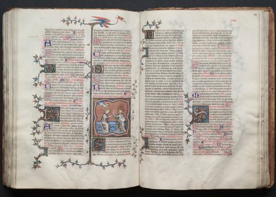 Il Messale di Gotha: Fol. 120r, Testo, c. 1375 da Master of the Boqueteaux