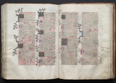 Il Messale di Gotha: Fol. 121r, Testo, ca. 1375 da Master of the Boqueteaux