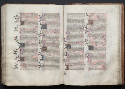 Il Messale di Gotha: Fol. 121v, Testo, c. 1375 da Master of the Boqueteaux