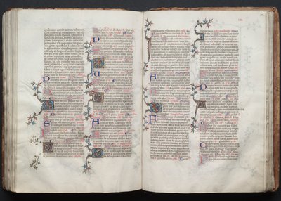 Il Messale di Gotha: Fol. 124r, Testo, c. 1375 da Master of the Boqueteaux