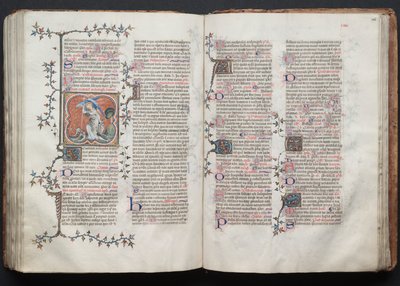 Il Messale di Gotha: Fol. 125r, Testo, c. 1375 da Master of the Boqueteaux