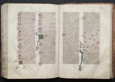 Il Messale di Gotha: Fol. 136r, Testo, c. 1375 da Master of the Boqueteaux