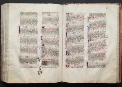 Il Messale di Gotha: Fol. 137r, Testo, c. 1375 da Master of the Boqueteaux