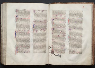 Il Messale di Gotha: Fol. 143r, Testo, c. 1375 da Master of the Boqueteaux