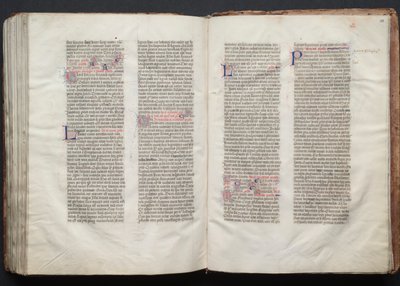 Il Messale di Gotha: Fol. 151r, Testo, c. 1375 da Master of the Boqueteaux