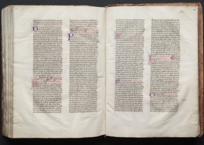 Il Messale di Gotha: Fol. 153r, Testo, c. 1375 da Master of the Boqueteaux
