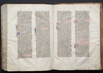 Il Messale di Gotha: Fol. 156r, Testo, c. 1375 da Master of the Boqueteaux