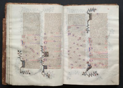 Il Messale di Gotha: Fol. 17r, Testo, ca. 1375 da Master of the Boqueteaux