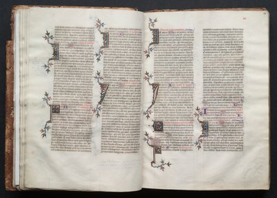 Il Messale di Gotha: Fol. 23r, Testo, c. 1375 da Master of the Boqueteaux