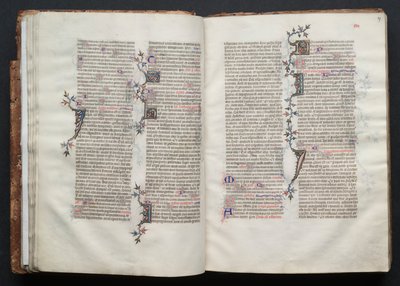 Il Messale di Gotha: Fol. 26v, Testo, c. 1375 da Master of the Boqueteaux