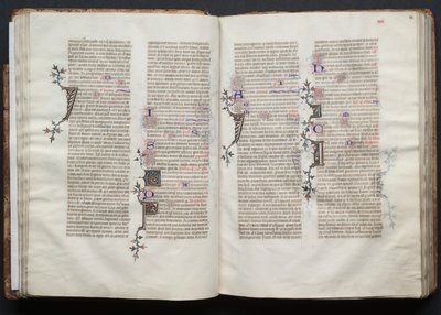 Il Messale di Gotha: Fol. 33r, Testo, c. 1375 da Master of the Boqueteaux