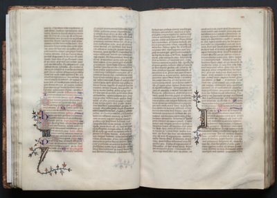 Il Messale di Gotha: Fol. 36r, Testo, c. 1375 da Master of the Boqueteaux