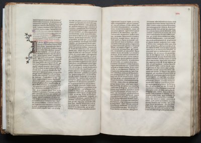 Il Messale di Gotha: Fol. 46v, Testo, c. 1375 da Master of the Boqueteaux
