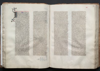 Il Messale di Gotha: Fol. 49r, Testo, c. 1375 da Master of the Boqueteaux