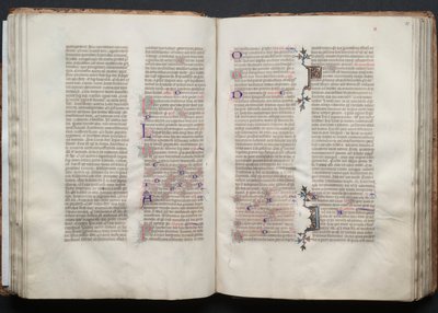 Il Messale di Gotha: Fol. 50r, Testo, ca. 1375 da Master of the Boqueteaux