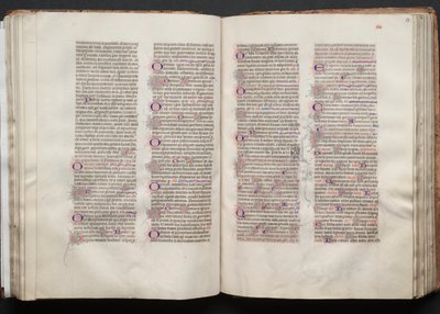 Il Messale di Gotha: Fol. 52v, Testo, c. 1375 da Master of the Boqueteaux