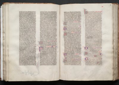 Il Messale di Gotha: Fol. 54v, Testo da Master of the Boqueteaux