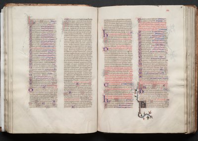 Il Messale di Gotha: Fol. 56r, Testo, c. 1375 da Master of the Boqueteaux