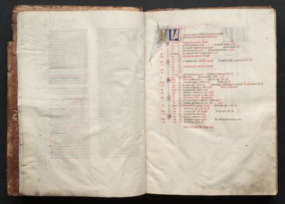 Il Messale di Gotha: Fol. 5r, Testo, c. 1375 da Master of the Boqueteaux