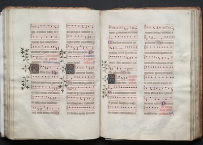 Il Messale di Gotha: Fol. 60r, Testo, c. 1375 da Master of the Boqueteaux