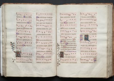 Il Messale di Gotha: Fol. 62r, Testo, c. 1375 da Master of the Boqueteaux