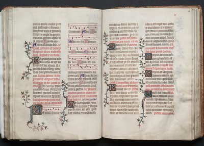 Il Messale di Gotha: Fol. 68r, Testo, c. 1375 da Master of the Boqueteaux