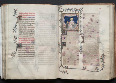 Il Messale di Gotha: Fol. 68v, Testo, c. 1375 da Master of the Boqueteaux