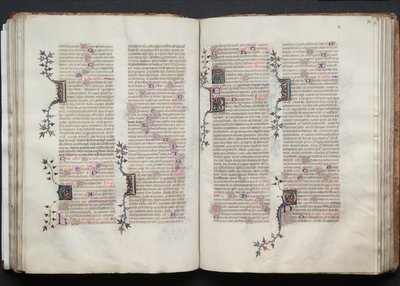 Il Messale di Gotha: Fol. 72r, Testo, c. 1375 da Master of the Boqueteaux