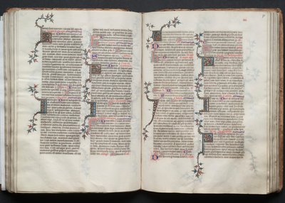 Il Messale di Gotha: Fol. 75r, Testo, c. 1375 da Master of the Boqueteaux