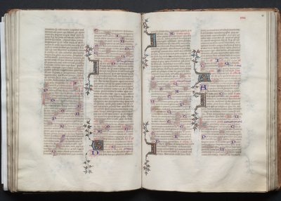 Il Messale di Gotha: Fol. 80r, Testo, c. 1375 da Master of the Boqueteaux