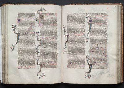 Il Messale di Gotha: Fol. 82r, Testo, c. 1375 da Master of the Boqueteaux