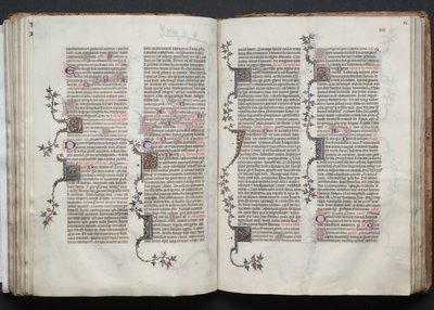 Il Messale di Gotha: Fol. 84r, Testo, c. 1375 da Master of the Boqueteaux