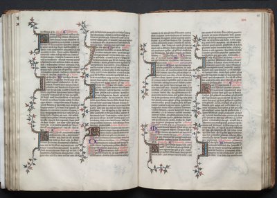 Il Messale di Gotha: Fol. 84v, Testo, c. 1375 da Master of the Boqueteaux