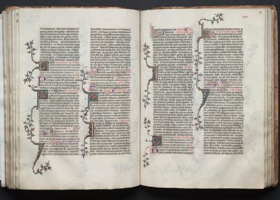 Il Messale di Gotha: Fol. 86r, Testo, c. 1375 da Master of the Boqueteaux