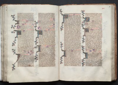 Il Messale di Gotha: Fol. 90r, Testo, c. 1375 da Master of the Boqueteaux